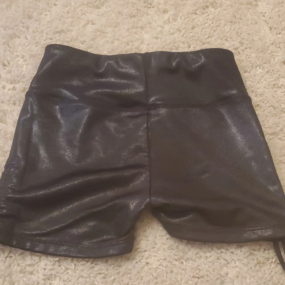 5 For 25$ Justice Shimmering‎ Athletic Shorts Youth Size Small 7/8 Black